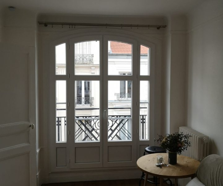 Menuiserie pvc cintrée